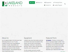 Tablet Screenshot of lakelandprod.com